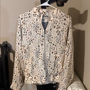 Salt Water Luxe Animal Print Bomber Jacket